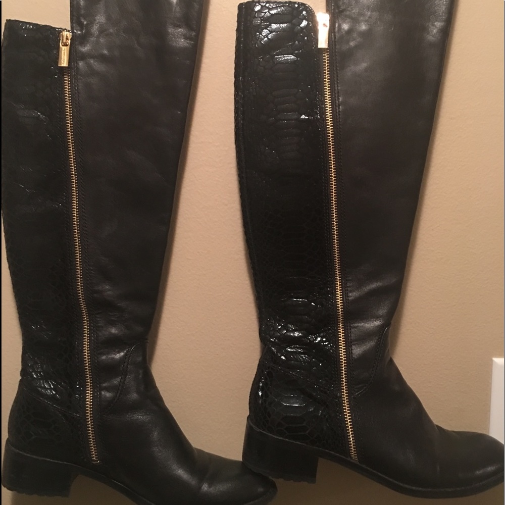 Leather boots